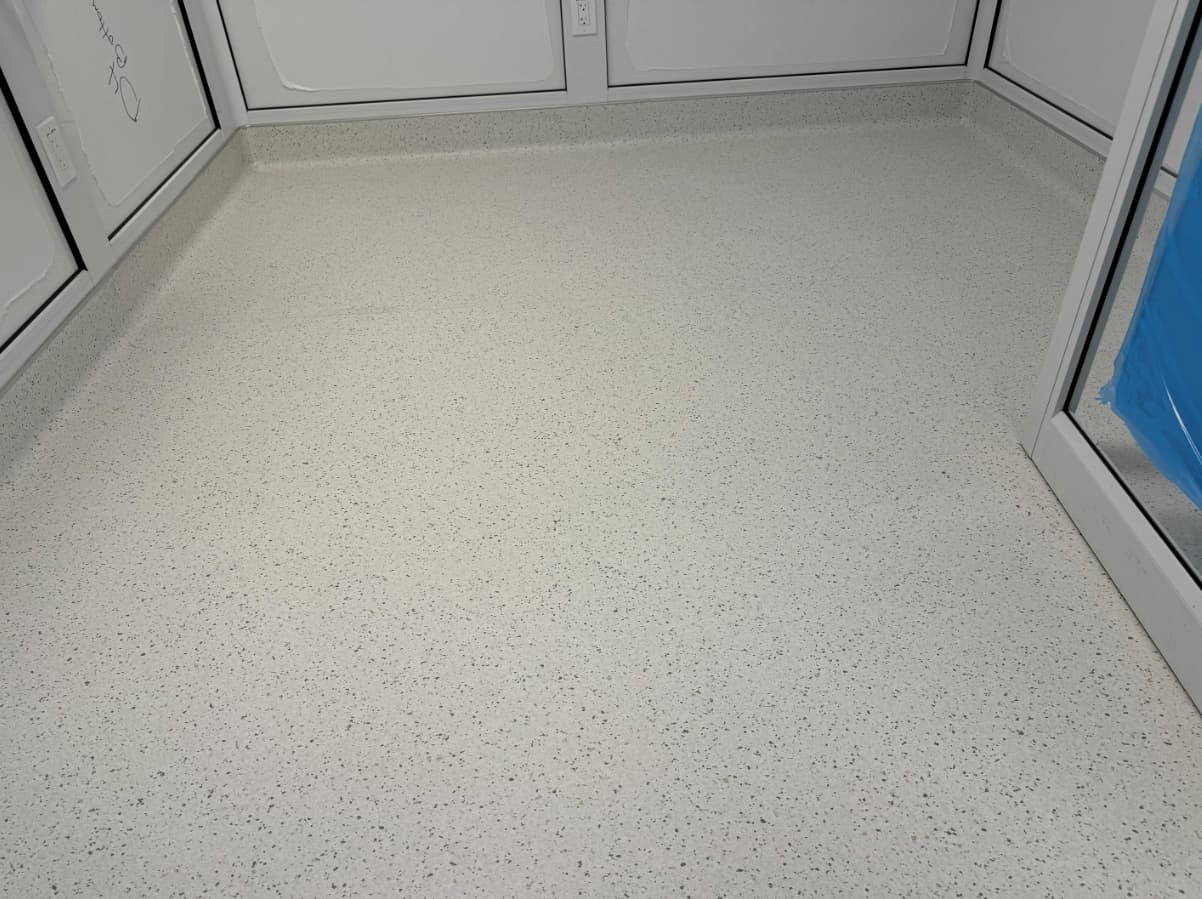 Sheet Vinyl Install in medical clinic.