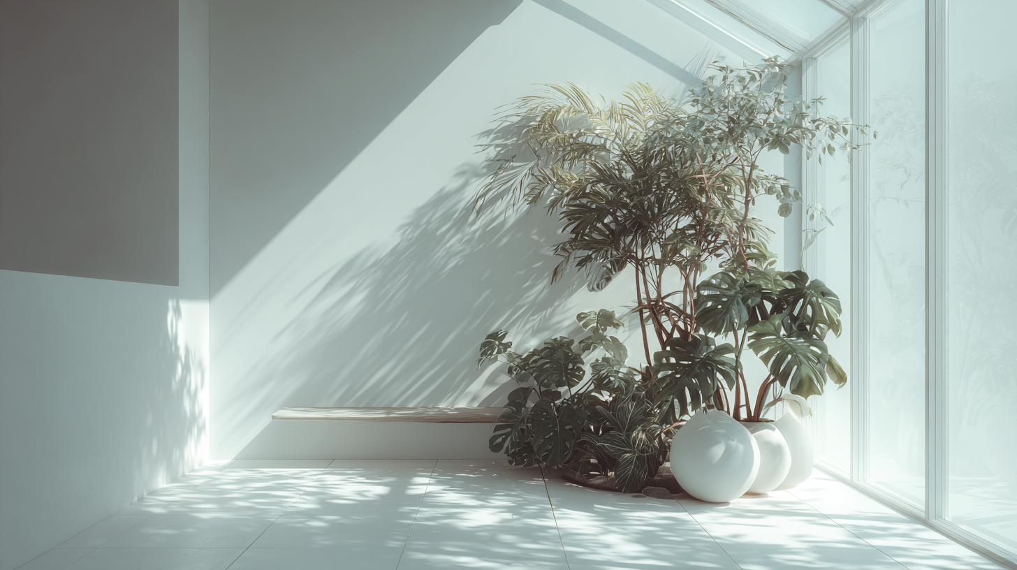 image of a rustic living room with natural elements