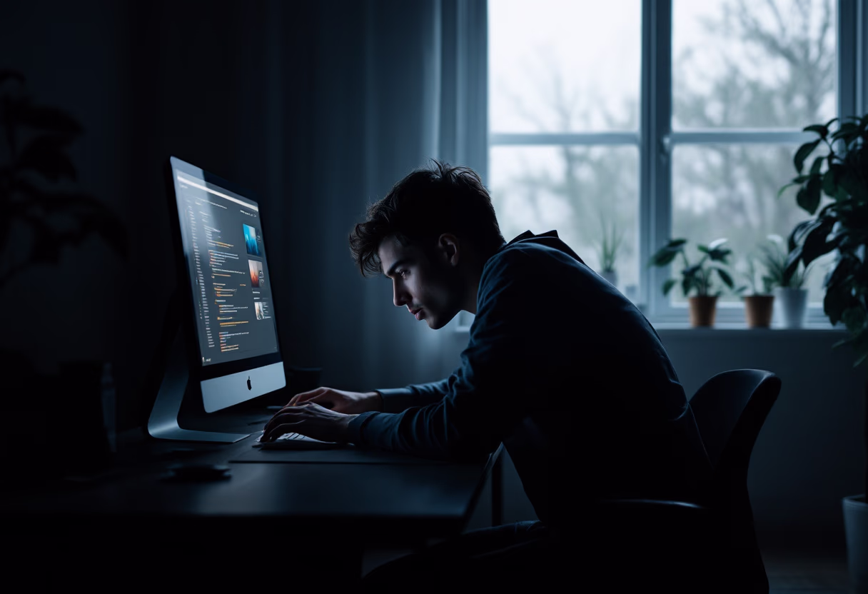 image of an individual using productivity software [business context: productivity tools]