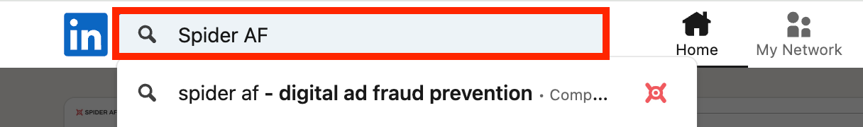 Search and Click "View Page" on LinkedIn