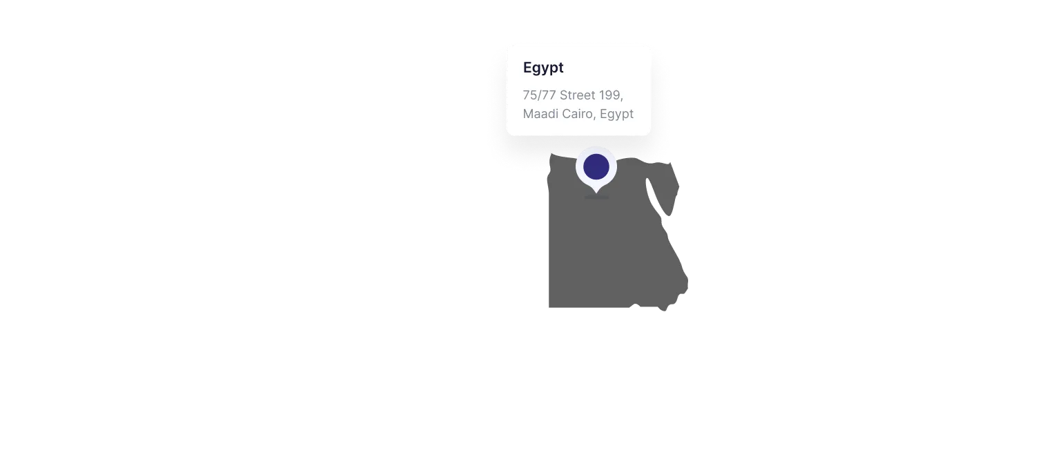 Map highlighting Sumerge Egypt office location