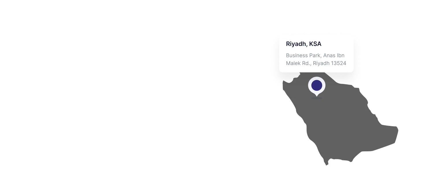 Map highlighting Sumerge Riyadh office location