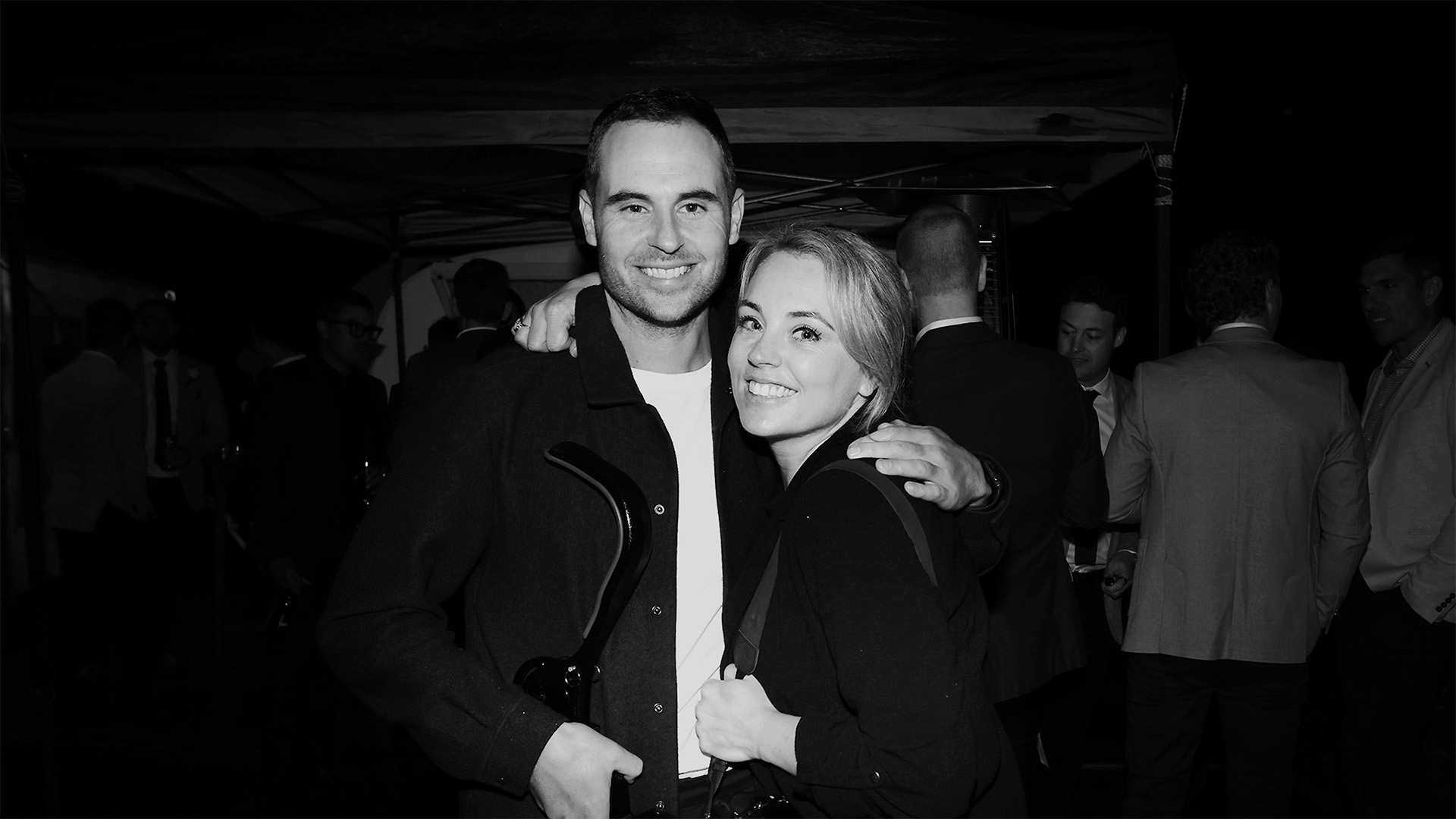 Wedding photographer and videographer at receptio