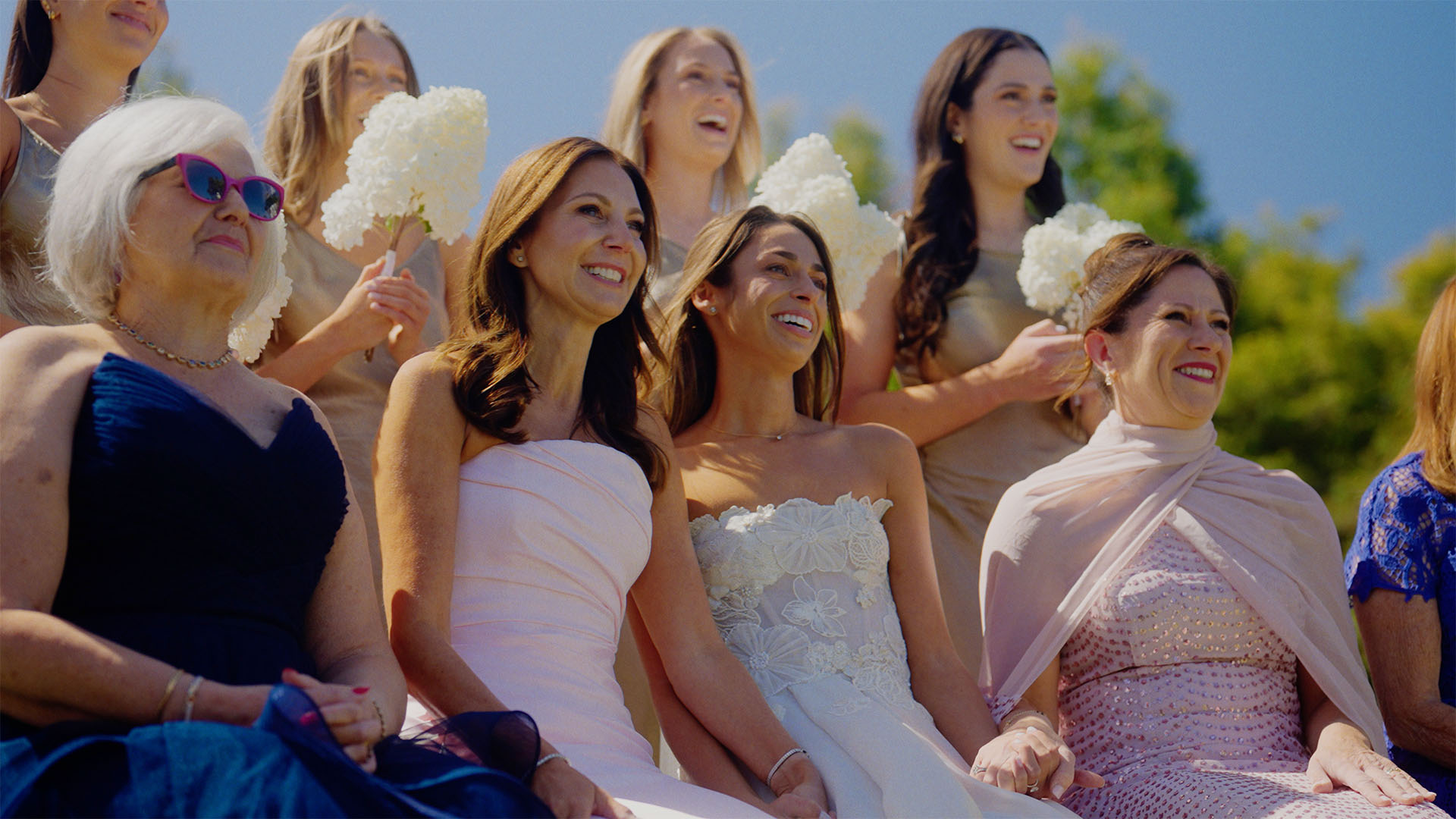 Bride seeing her groom for the first time during the bedeken