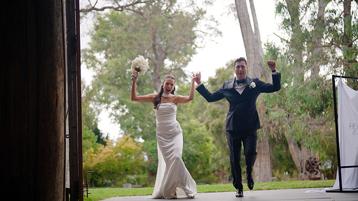 Tanglewood Estate bride and groom entrance