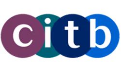 CITB logo with letters c, i, t, b each inside overlapping colored circles.