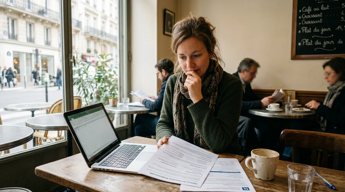 Femme comparant des parcours de formation en management sur son ordinateur