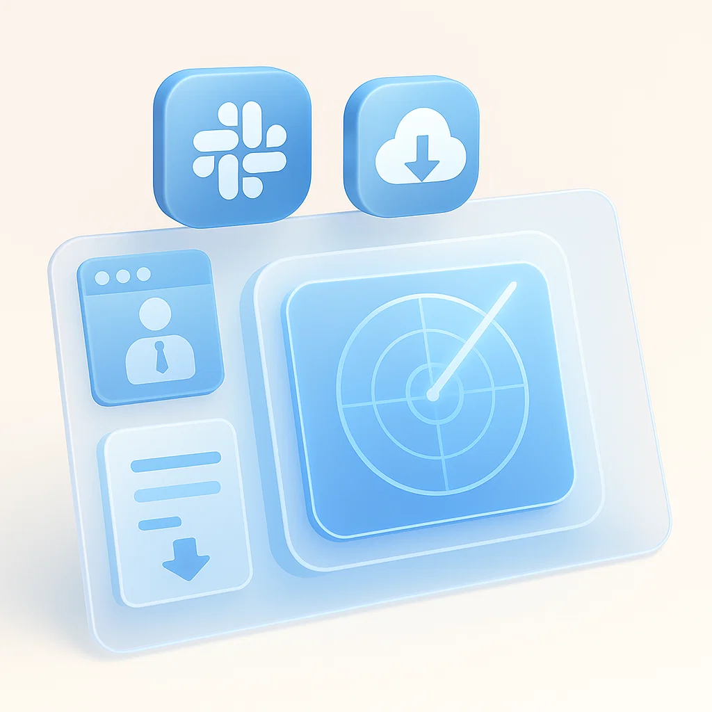 Monitoring buyer intent signals icon
