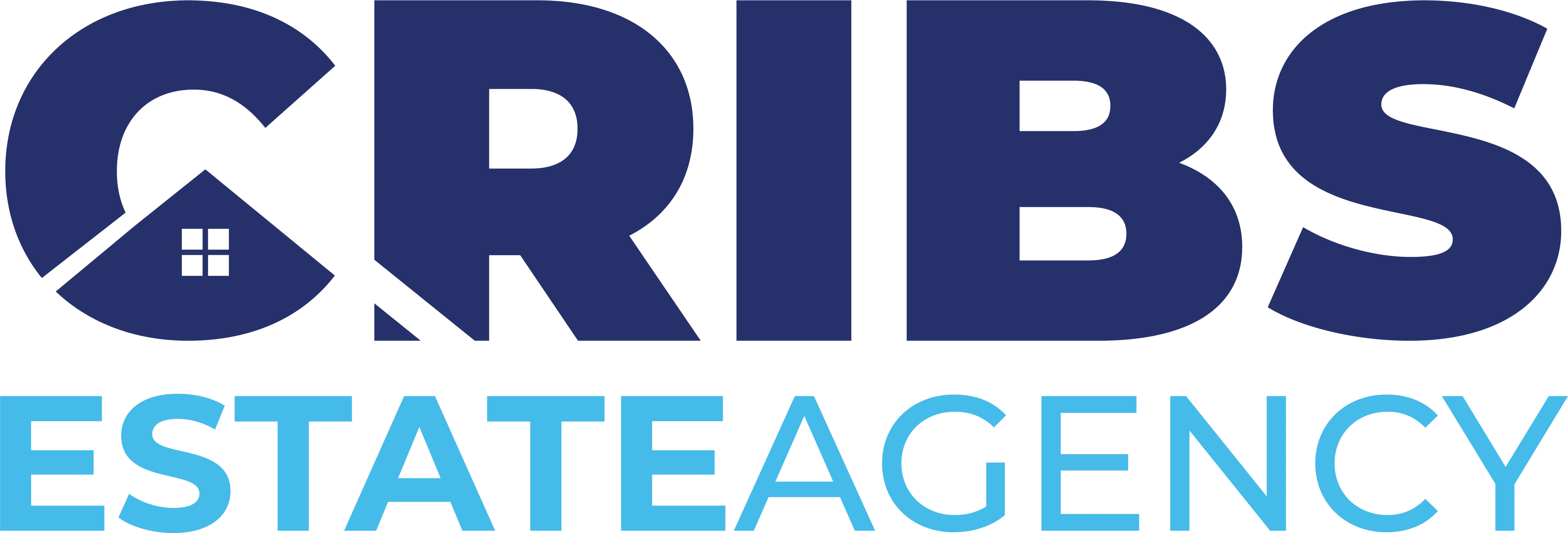 CRIBS Estate Agency logo blue