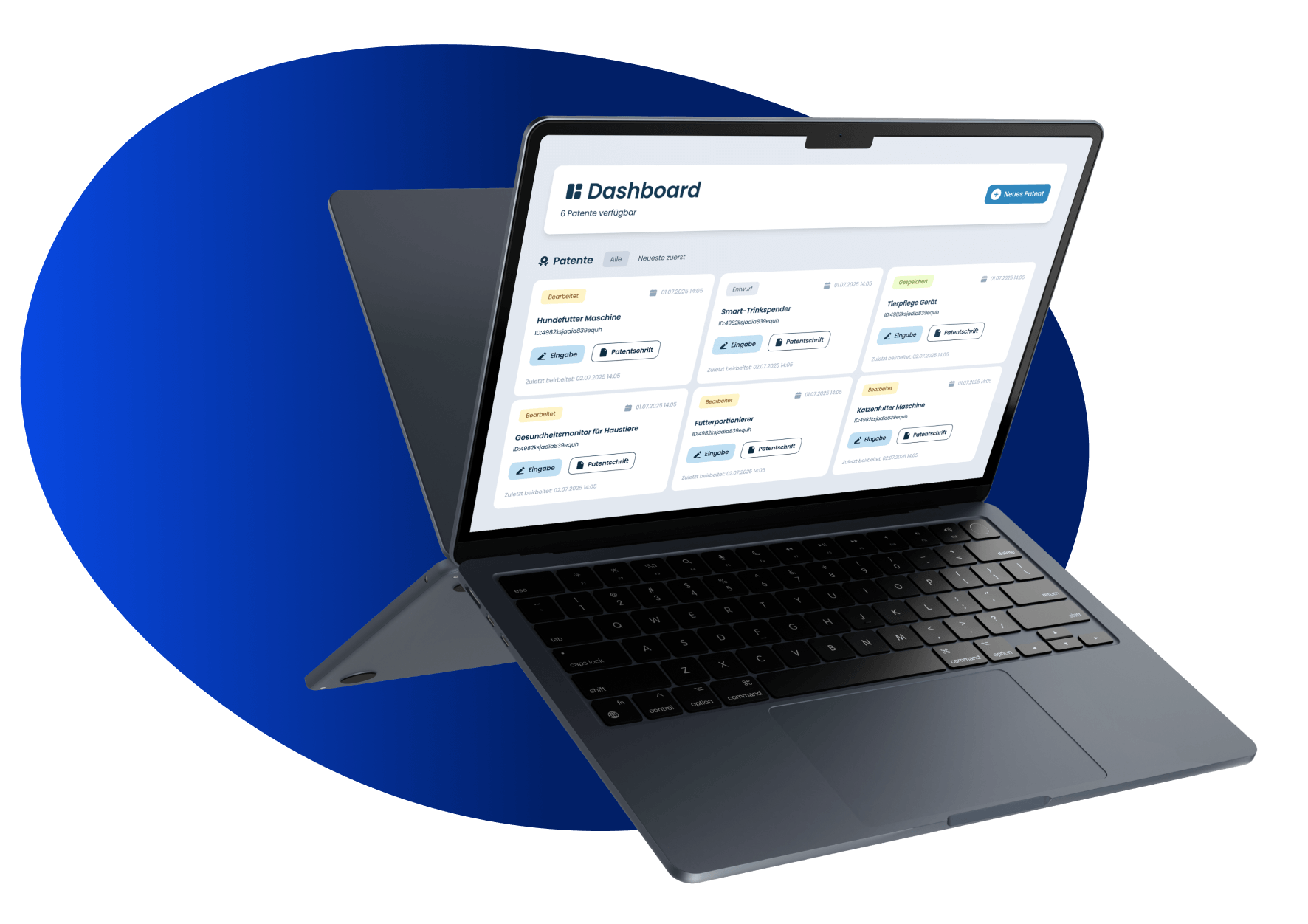 User Interface für die KI-gestützte Erstellung komplexer Dokumente