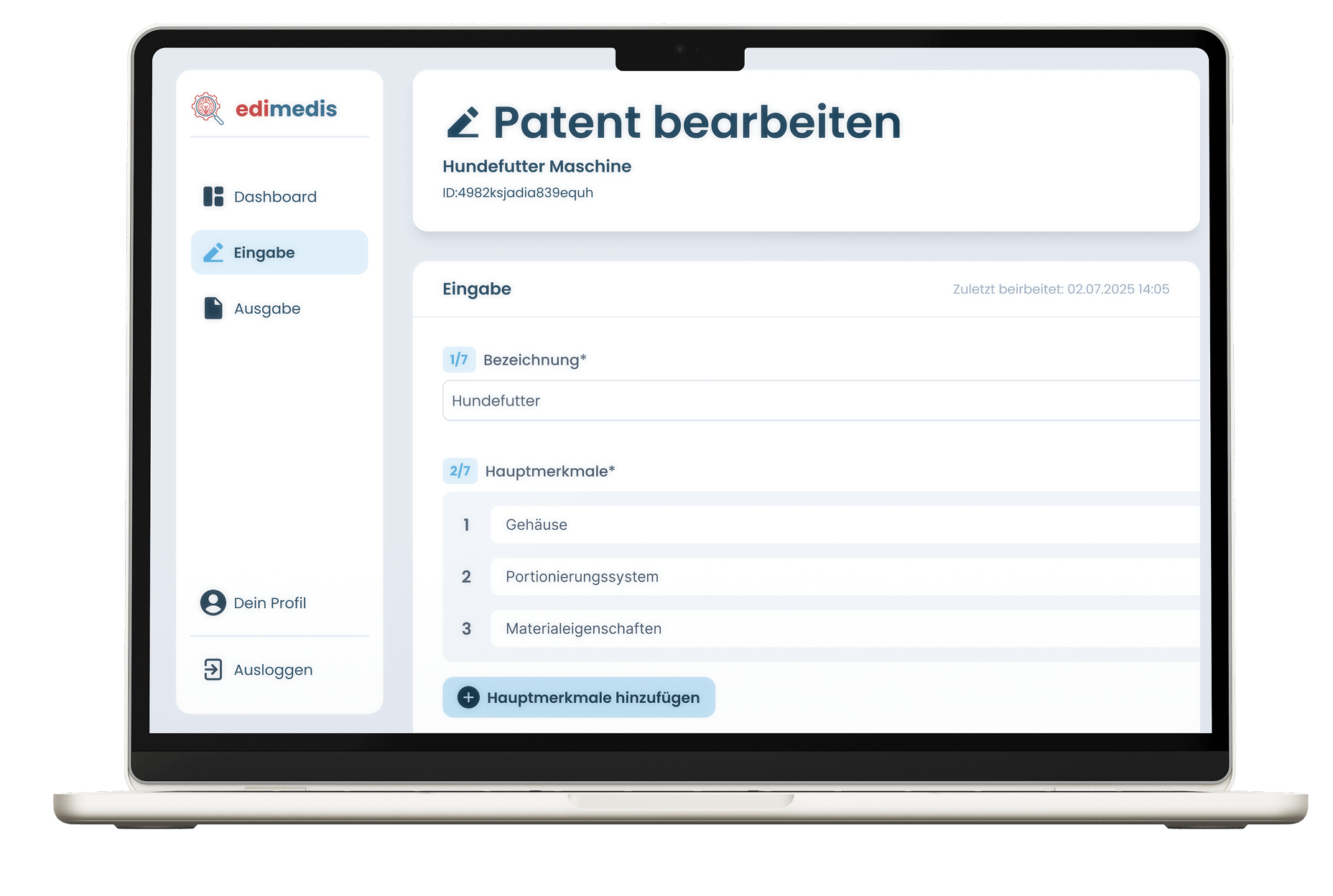 App-Benutzeroberfläche zur Erstellung komplexer Dokumente mit KI