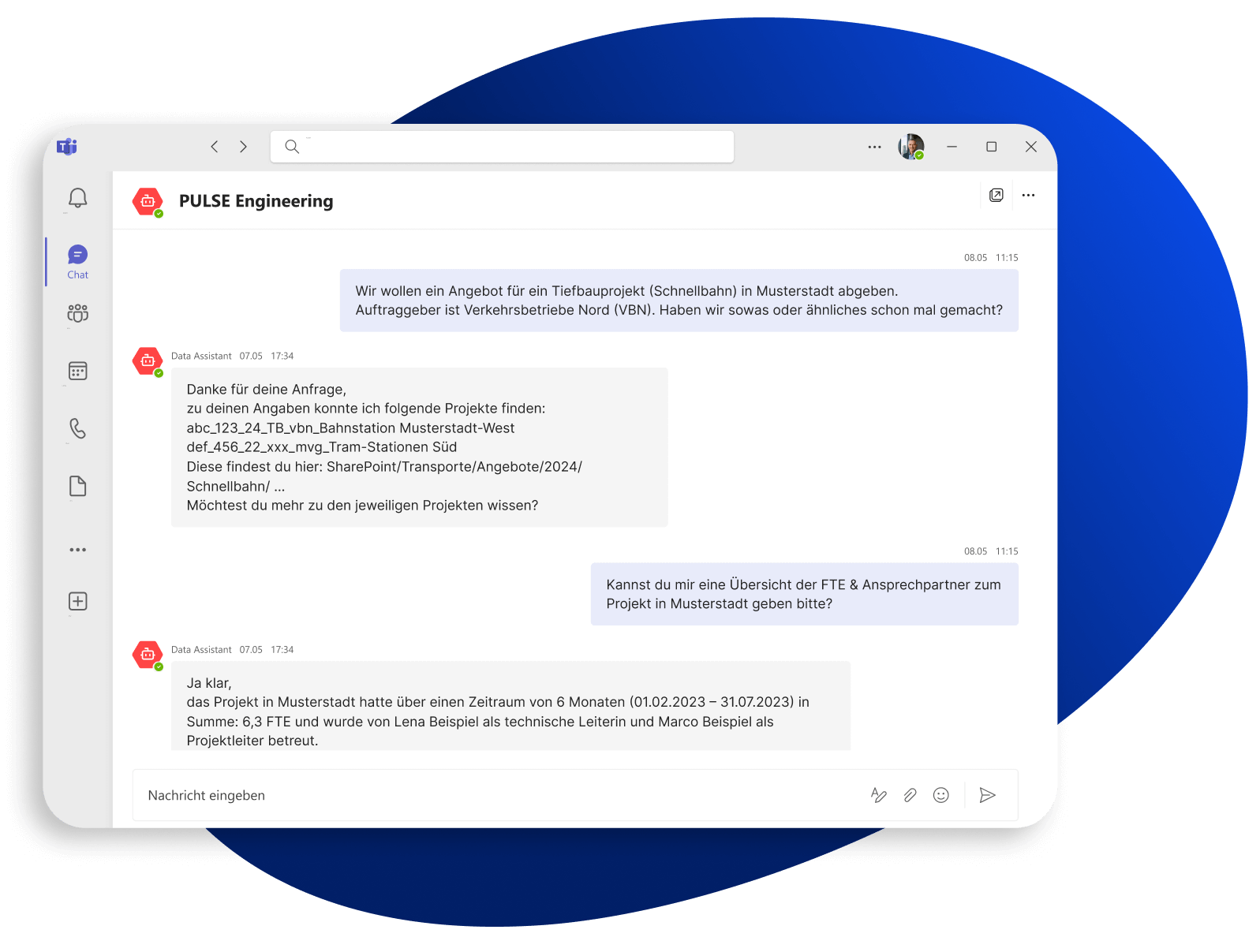 SharePoint-KI-Agent – User Interface
