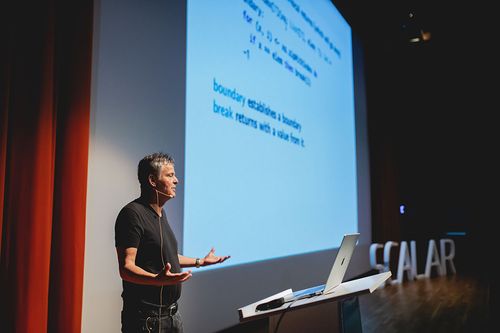 Keynote speaker at Scalar conference