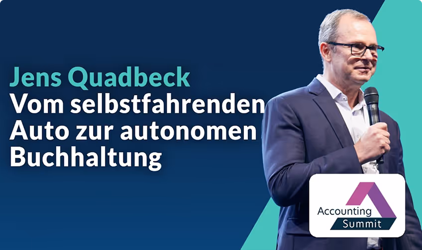 Jens Quadbeck: "KI-basierte und autonome Buchhaltung ist die Zukunft" | Accounting Summit 2023