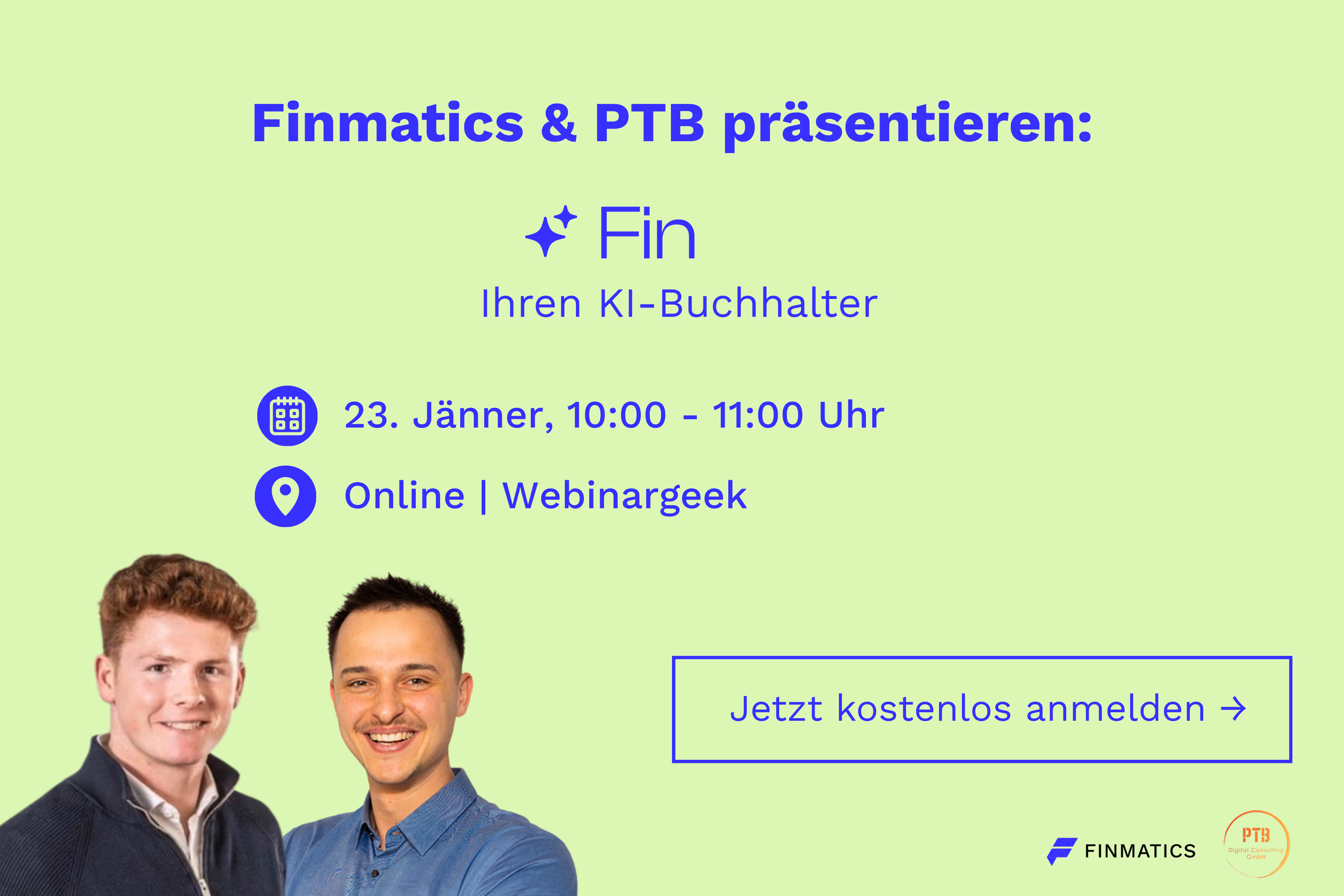 Finmatics & PTB Digital präsentieren: Fin Ihren KI-Buchhalter