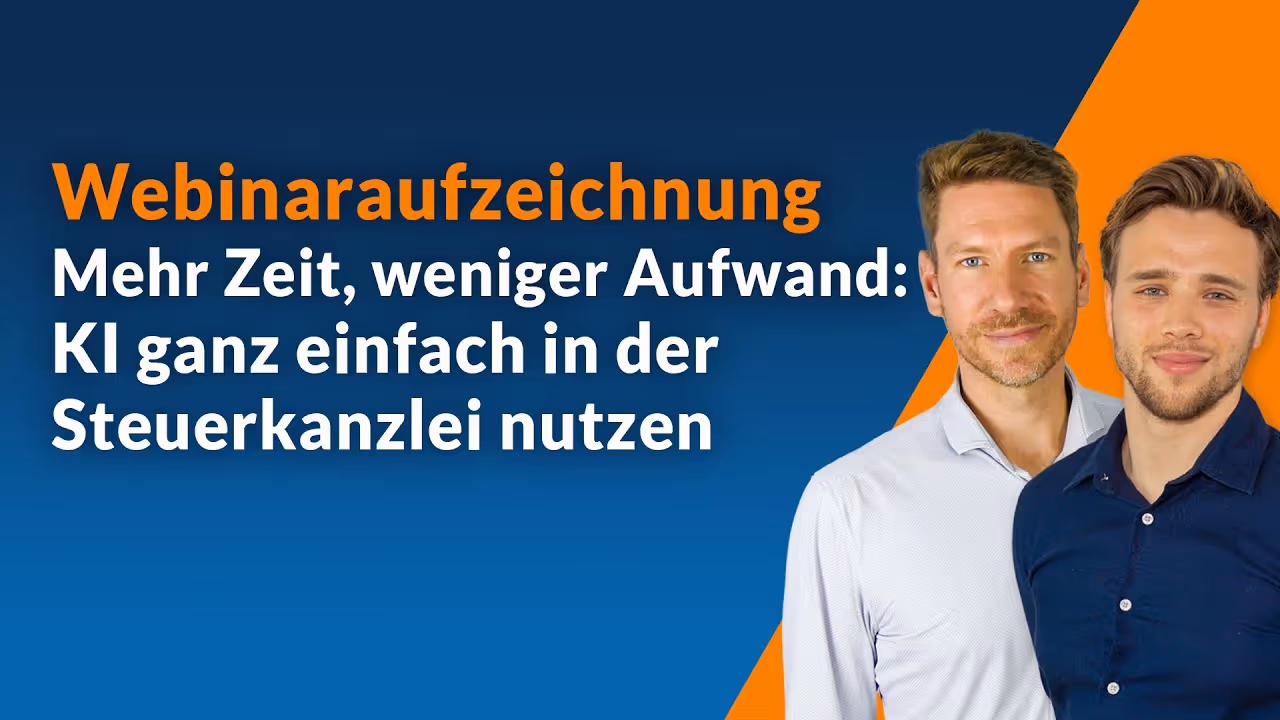 Mehr Zeit, weniger Aufwand: KI ganz einfach in Ihrer Steuerkanzlei nutzen