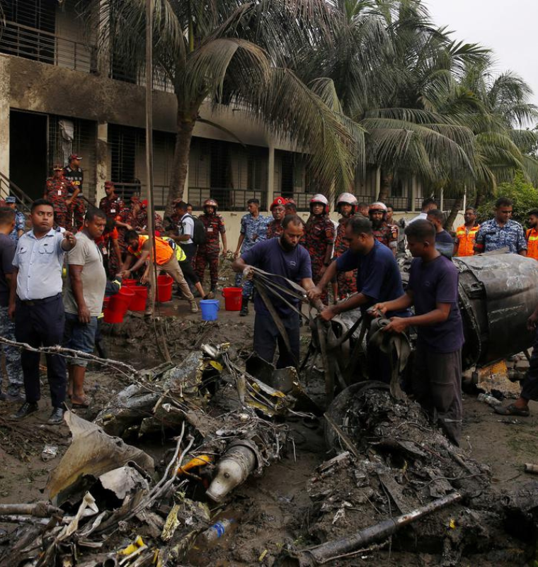 Asian Allies Rush to Aid Bangladesh Jet Crash Victims