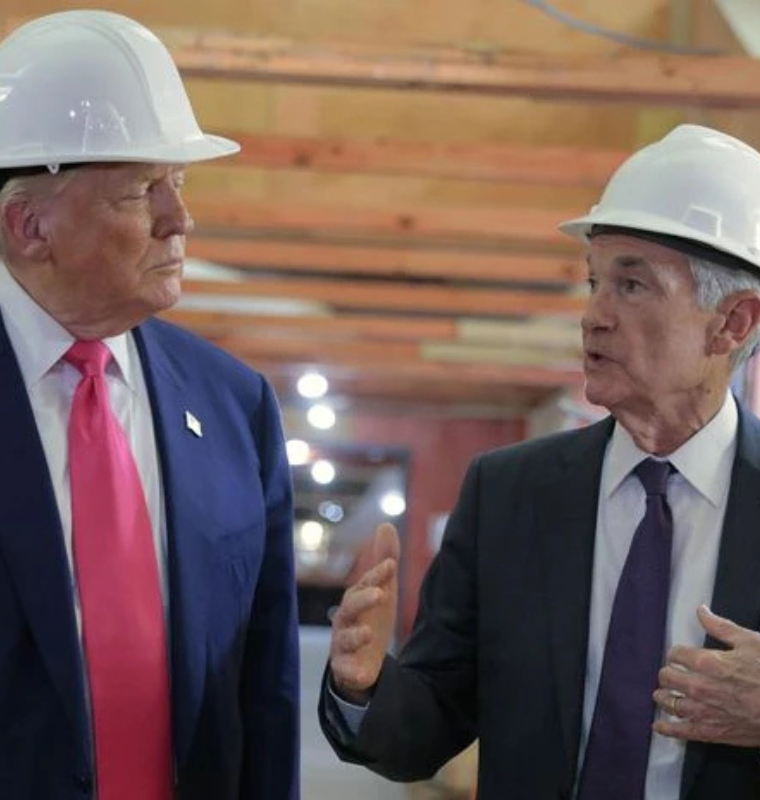 Trump and Powell Clash Over Fed Renovation Costs During Rare Visit, But Trump Steps Back from Firing Threats