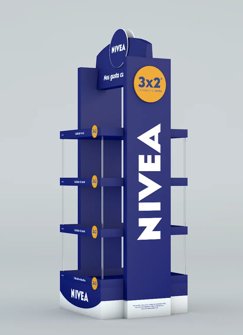 Mueble PLV Nivea