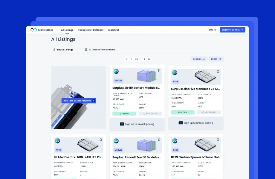 B2B Battery Marketplace