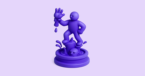 3D illustration of the Manneken Pis, iconic bronze statue of a little boy in Antwerp, representing GoodHabitz Antwerp office.