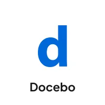 Logo of Docebo LMS.