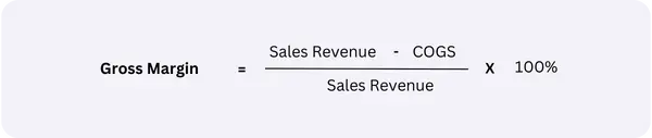 Restaurant metrics : Gross Margin formula