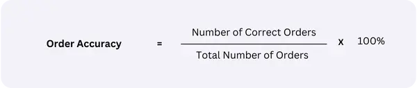 Restaurant metrics : Order accuracy formula