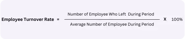 Restaurant metrics : Employee turnover rate formula