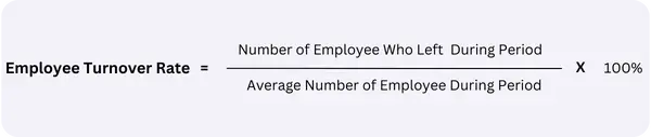 Restaurant metrics : Employee turnover rate formula
