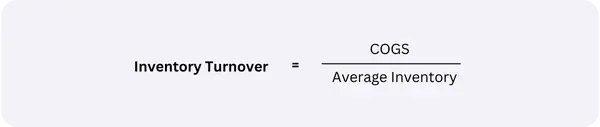 restaurant metrics : inventory turnover rate formula