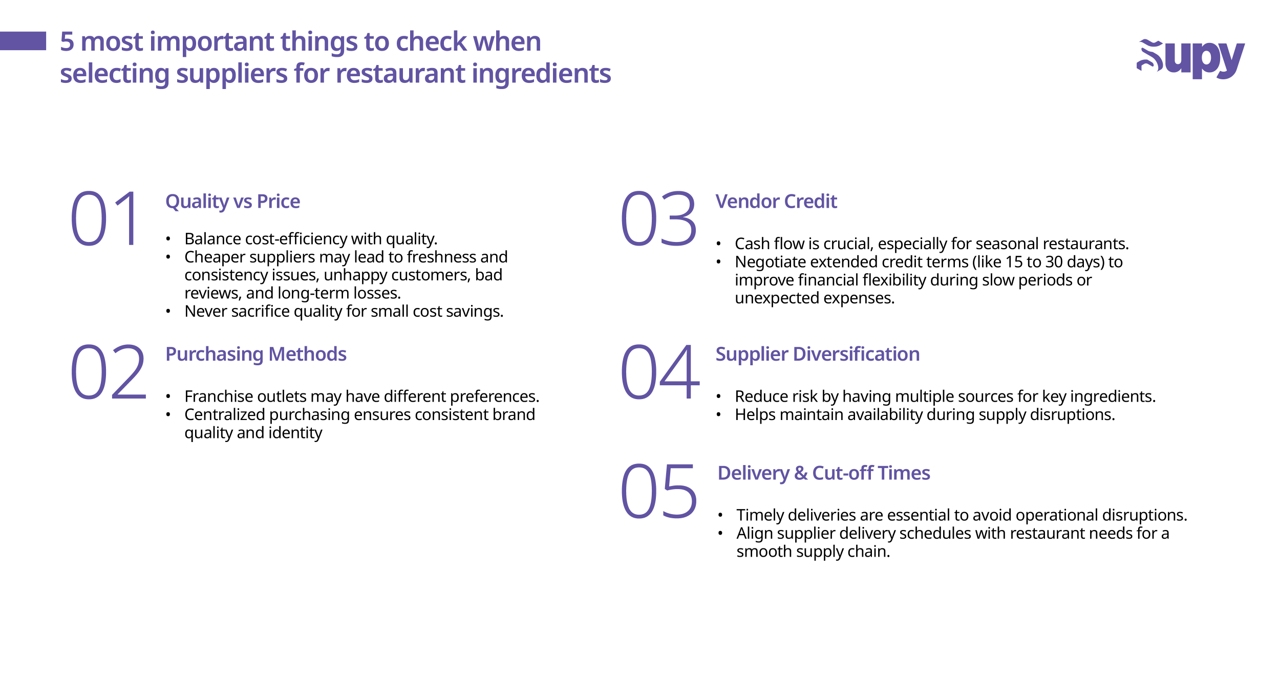 How To Pick The Right Restaurant Supplier
