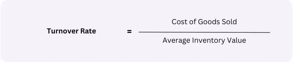 restaurant inventory turnover Rate