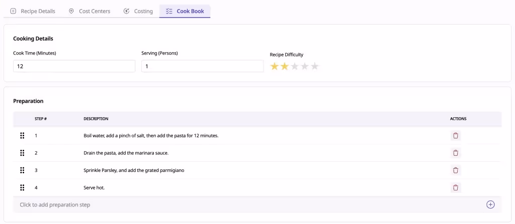 Recipe Management Software, how to write cookbook and recipe guidelines
