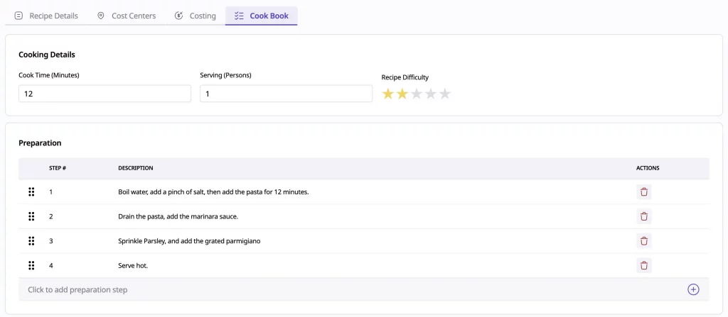 Recipe Management Software, how to write cookbook and recipe guidelines