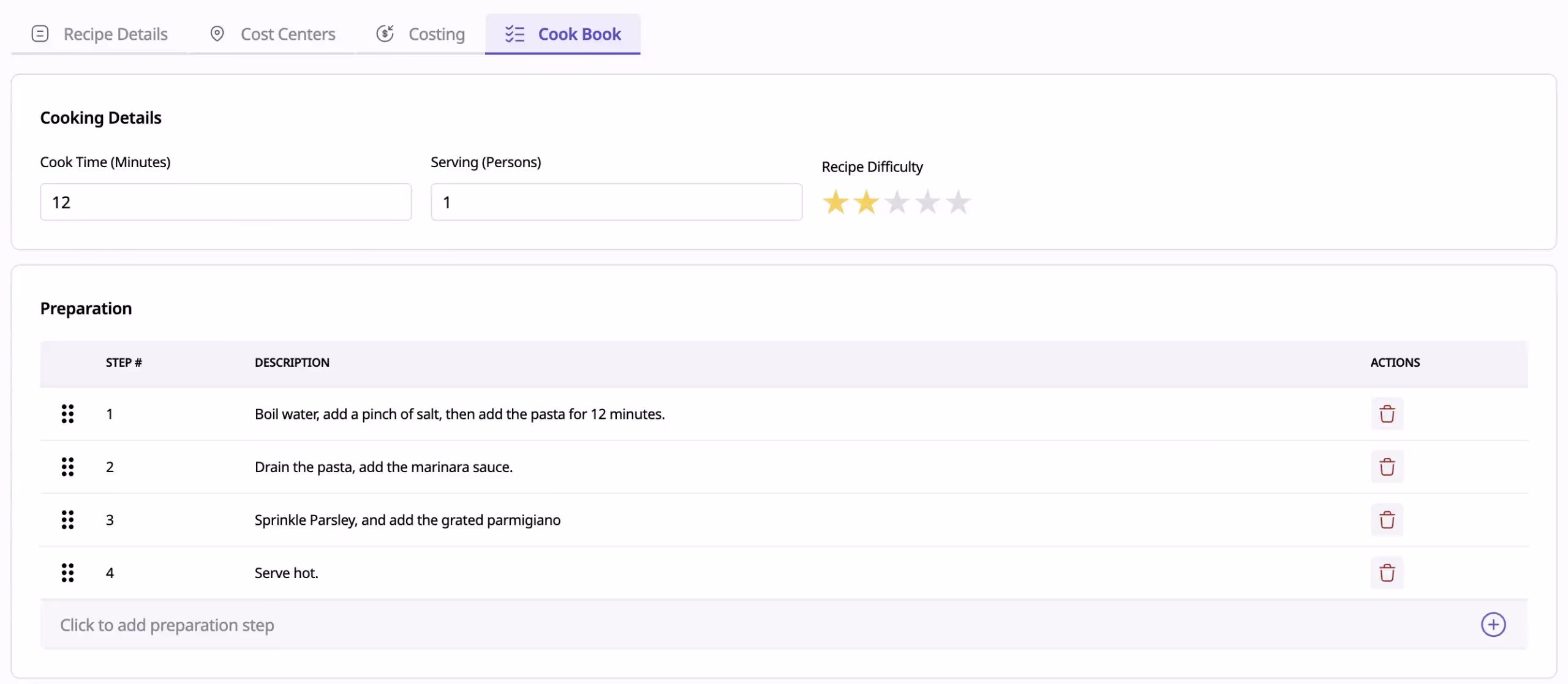 Recipe Management Software, how to write cookbook and recipe guidelines