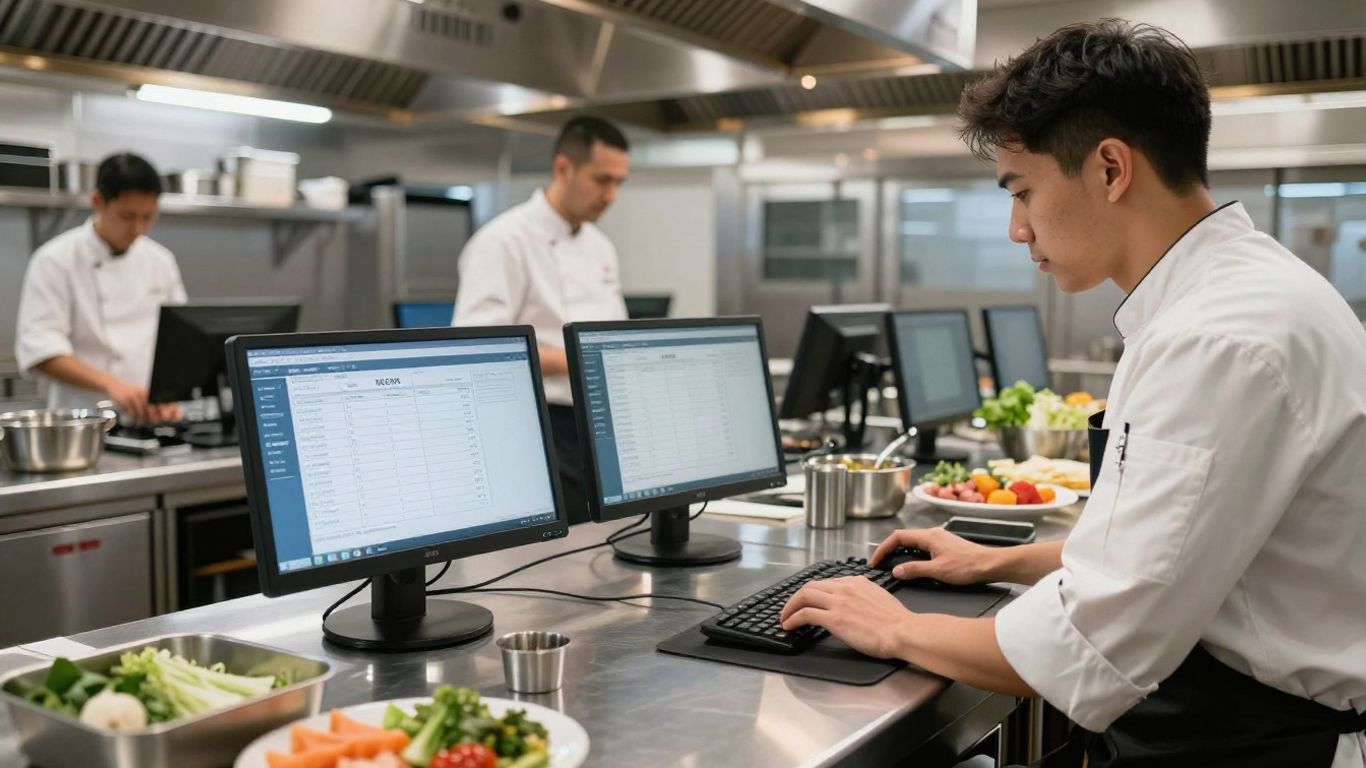 Restaurant automation with AI invoicing technology.