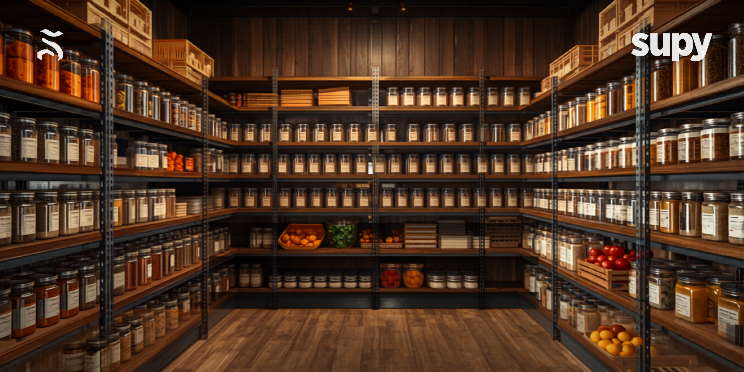 Best restaurant inventory management software - organised pantry with labelled containers