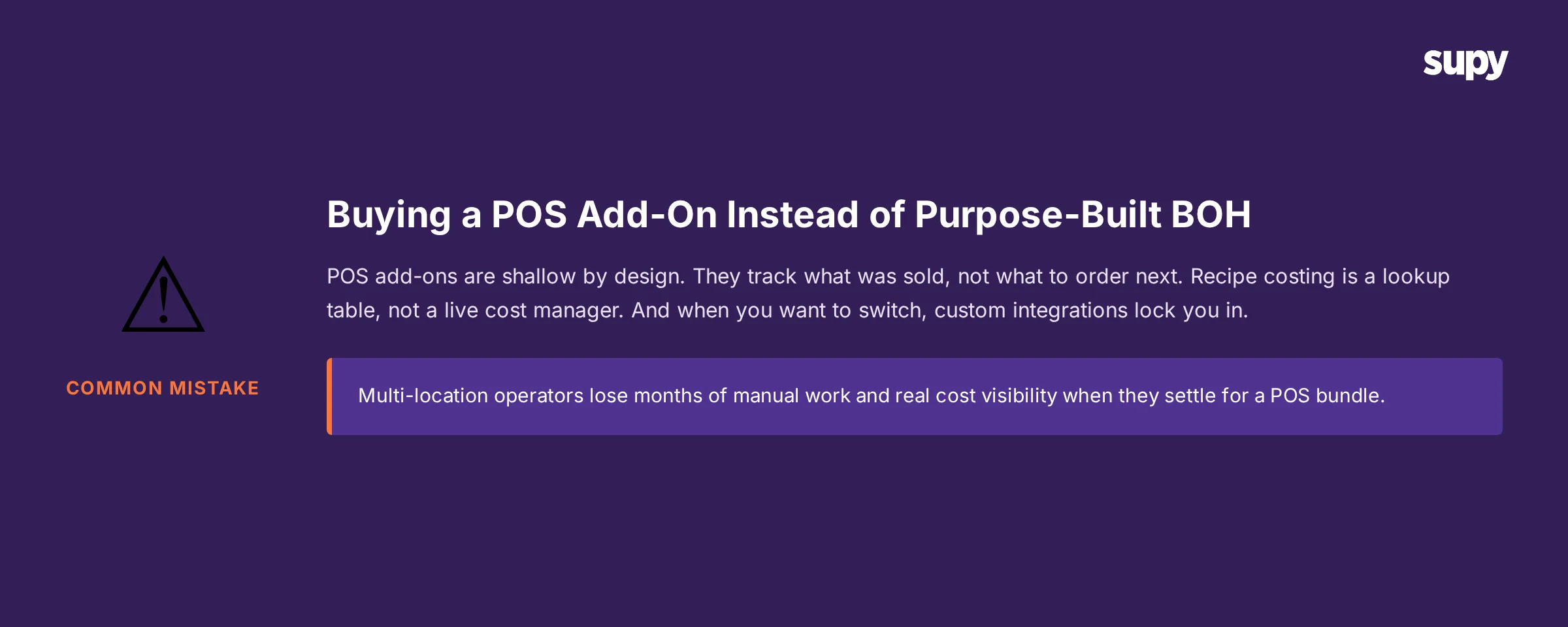 Warning: POS add-on limitations - missing critical features