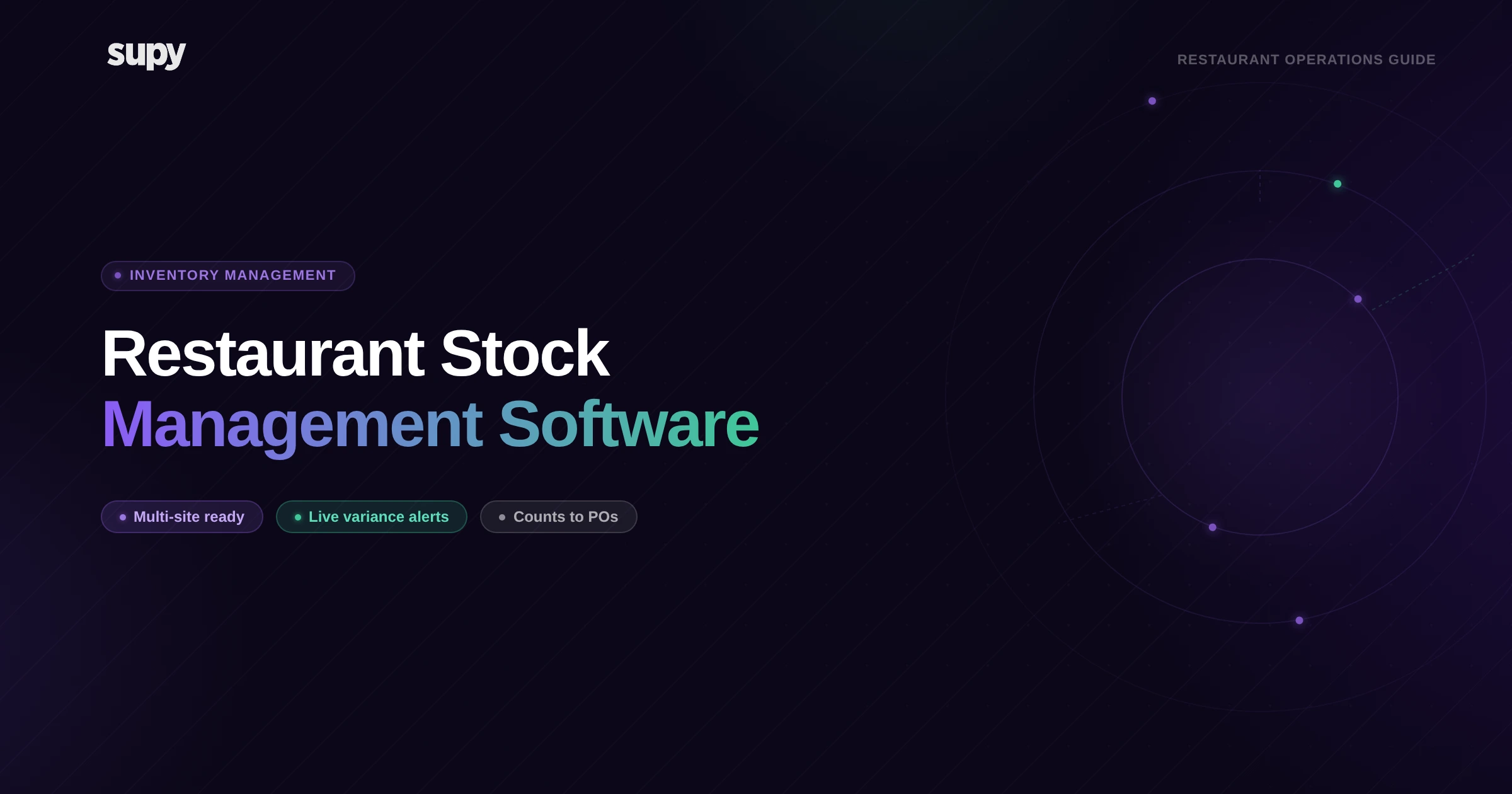 Restaurant stock management software guide for multi-location operators
