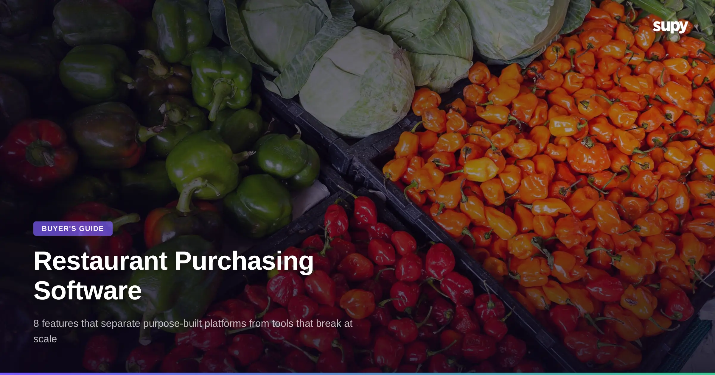 Restaurant purchasing software buyer's guide - Supy
