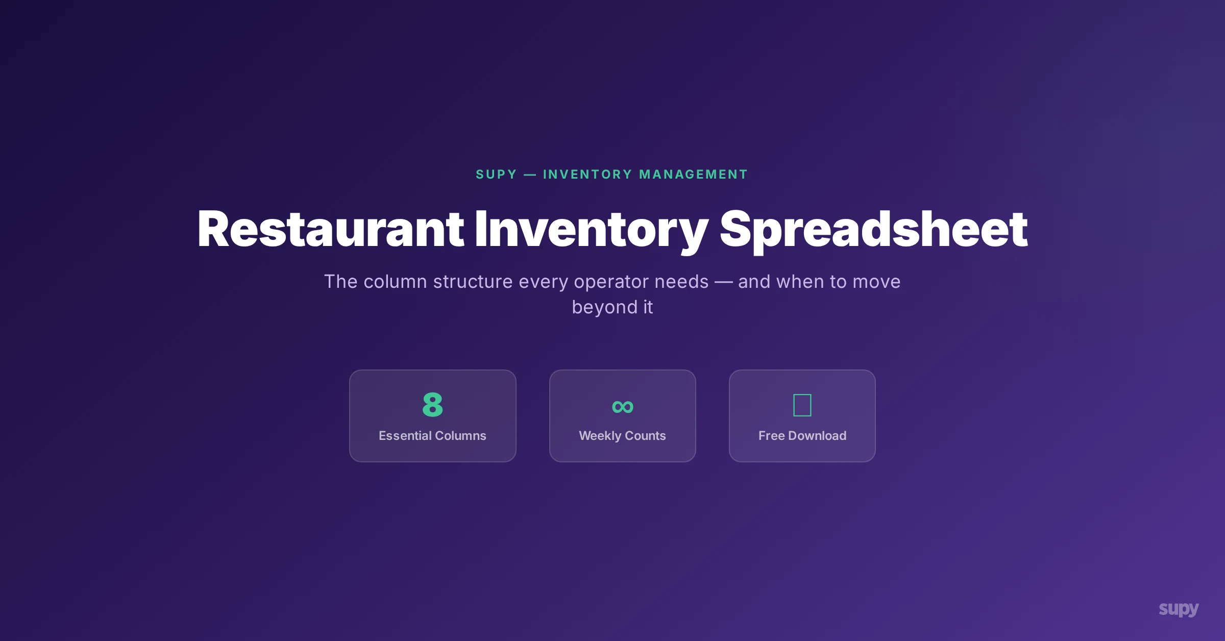 Restaurant inventory spreadsheet guide - hero image