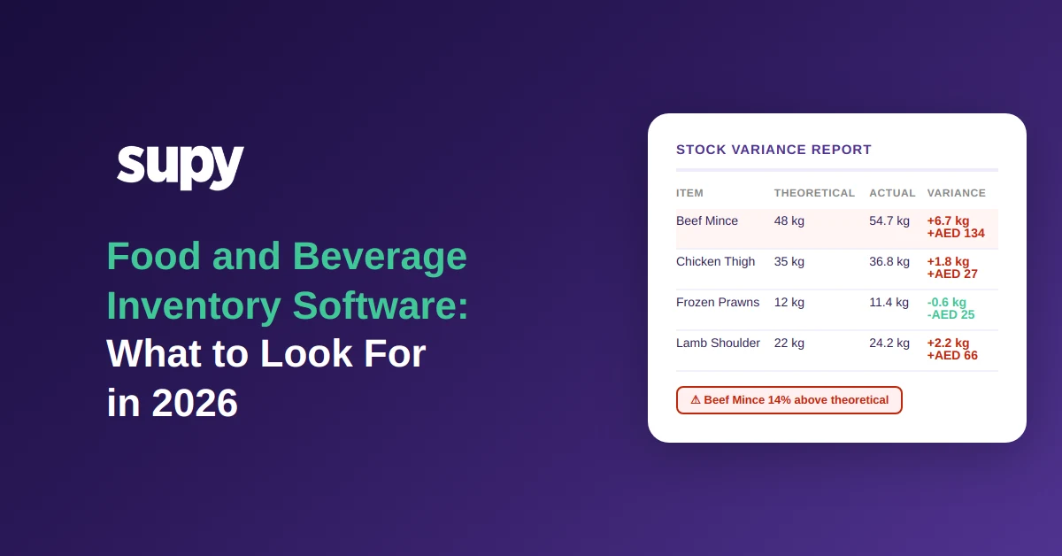 Food and Beverage Inventory Software: What to Look For in 2026
