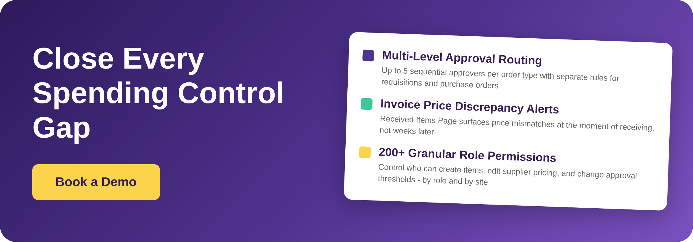 Close every spending control gap - Book a Demo with Supy