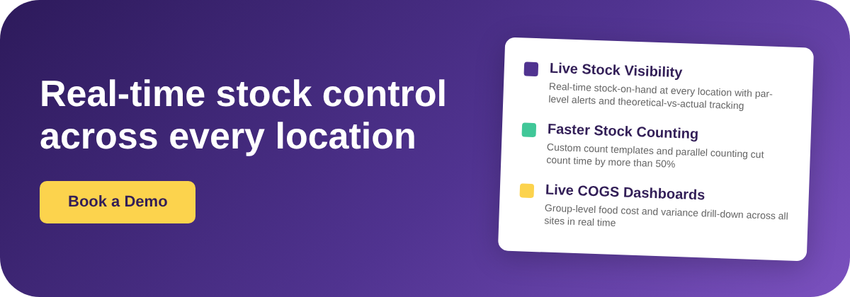 Book a Demo - Supy restaurant stock management software