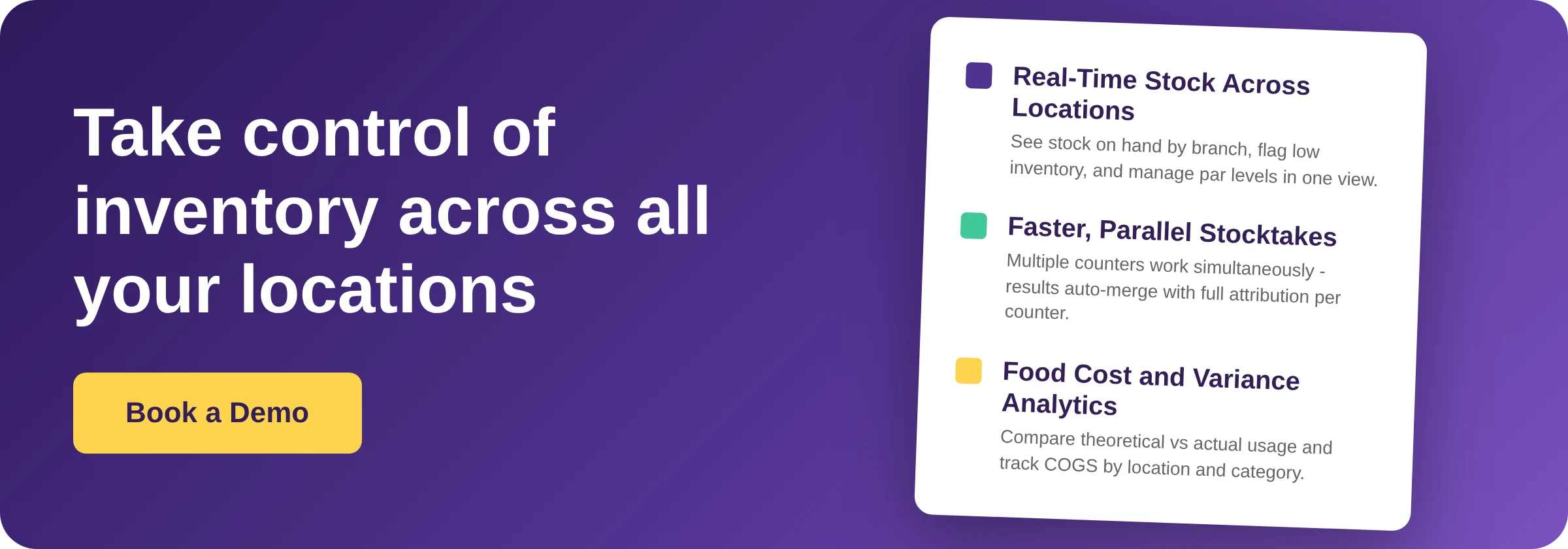 Book a Demo - Supy restaurant inventory management platform