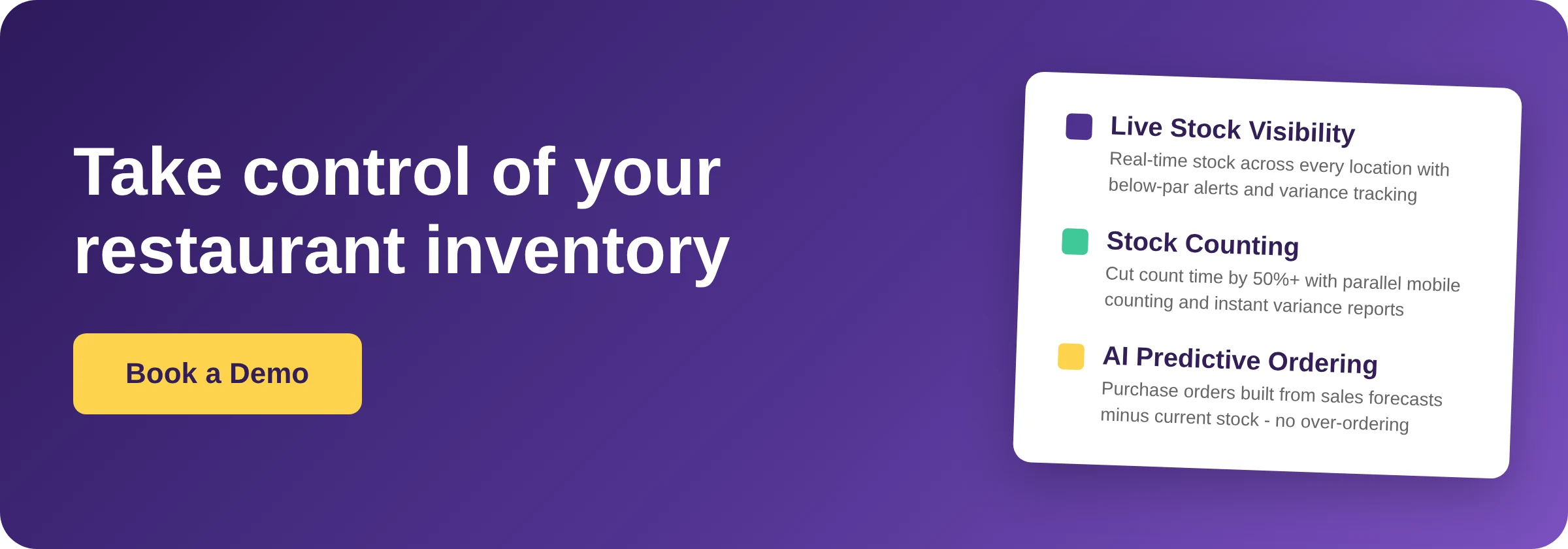 Book a Demo - Supy restaurant inventory management