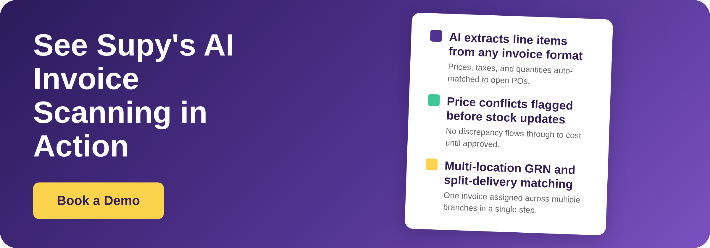 Book a Demo with Supy - AI invoice scanning software for multi-location restaurant groups