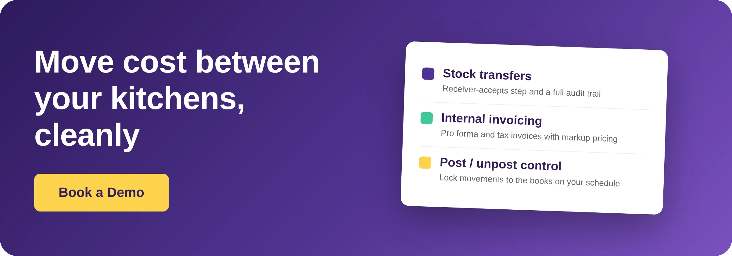 Book a Demo with Supy - central kitchen transfer pricing