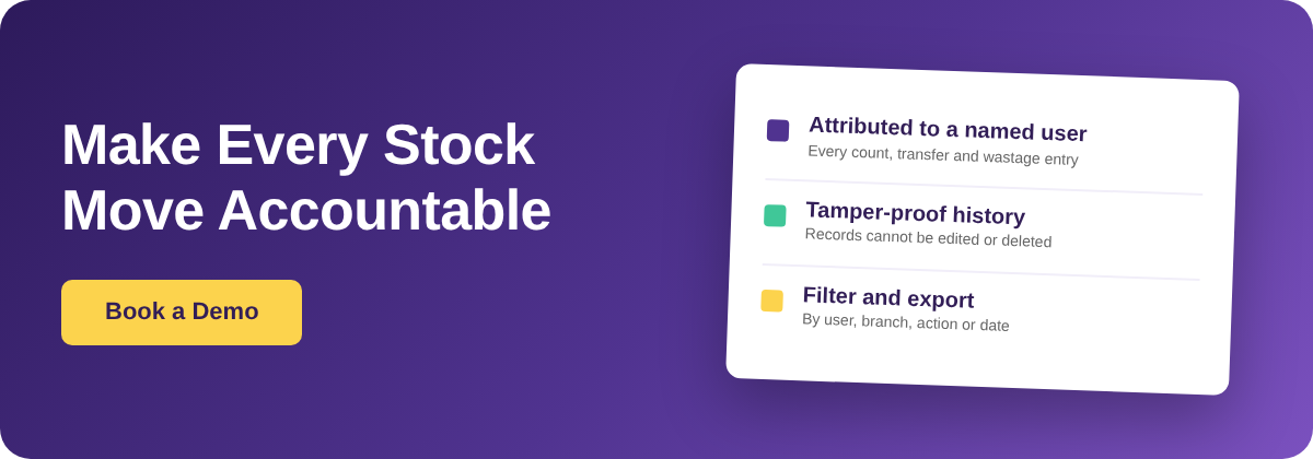 Book a Demo with Supy - restaurant inventory audit trail for multi-site accountability